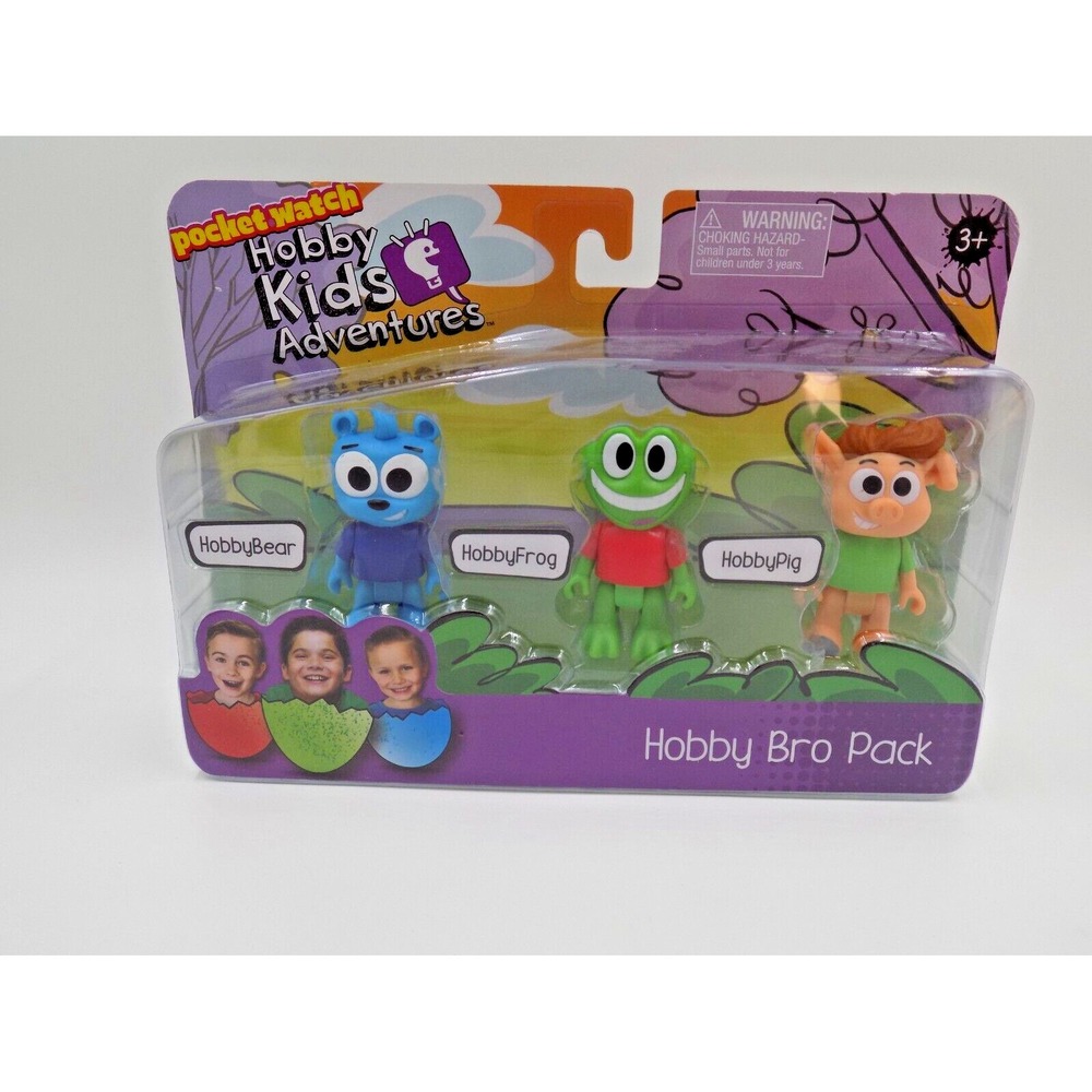 Hobby Kids Adventures Hobby Bro Pack HobbyBear HobbyFrog HobbyPig Figures